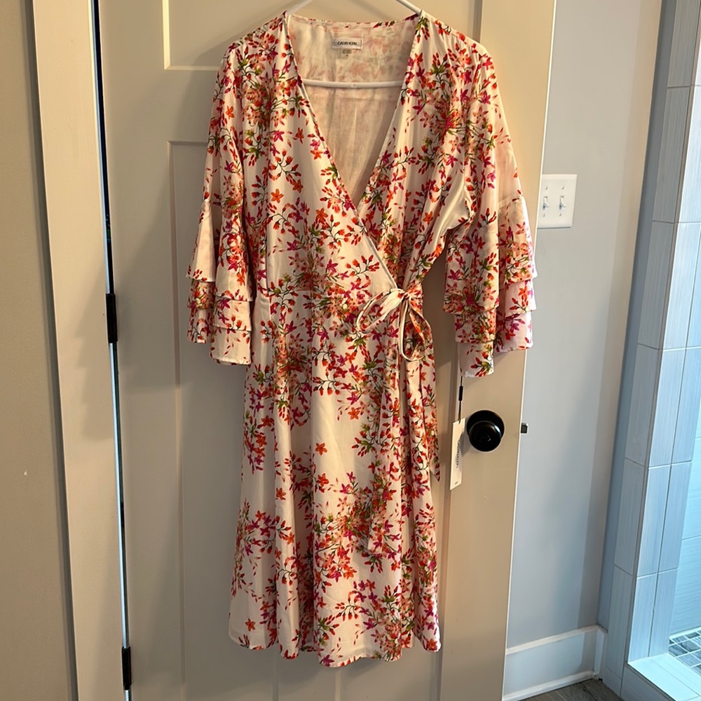 NWT Calvin Klein wrap dress